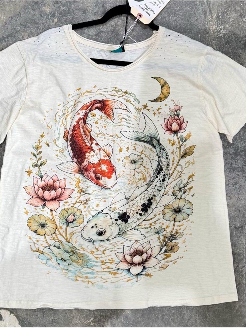 🔥BRAND NEW Pool Of Dreams, Moon Dance Tee, Jaded Gypsy, Koi Fish